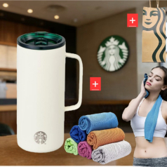 스타벅스 텀블러 503ml+기능성 타올+종이 쇼핑백 선물세트