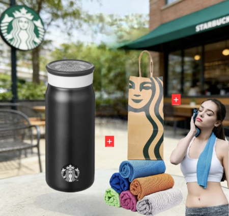 스타벅스 텀블러 355ml+기능성 스포츠 타올+종이 쇼핑백 선물세트 #2