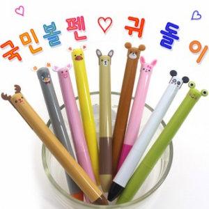 귀돌이볼펜(2색볼펜)