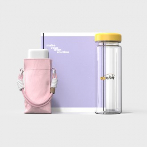 루티네 웰컴키트 선물세트 미니백 스트랩 5단 양우산+에코젠 마이보틀 500ml