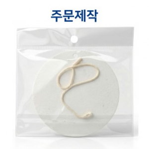 친환경 셀룰로오스 압축수세미 (단면컬러인쇄포함) // 주문제작