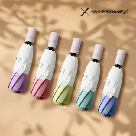 어썸엑스 UV차단 3단 완전자동 암막 투톤 파스텔 양우산 색상 5종 // 인쇄무료 #2