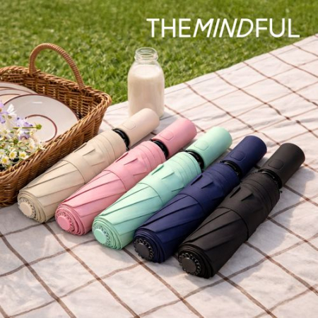 더마인드풀 3단 UV차단 완전자동 암막 파스텔 튼튼한 태풍 양우산 색상 5종 #3