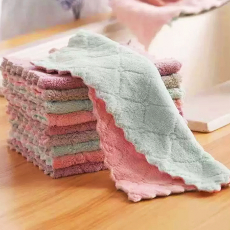 극세사 벨벳 양면 행주 1P세트(16cm/25cm) #2