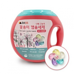 다쓰 꽃송이 캡슐세제 10g*60개입 고농축 세탁세제 판촉물 고객사은품 답례품