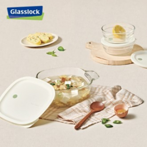 [Glasslock] 올리브 스팀용기 스팀볼 세트 3종