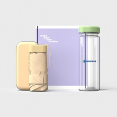 루티네 웰컴키트 선물세트 뉴포켓 5단 양우산+에코젠 마이보틀500ml