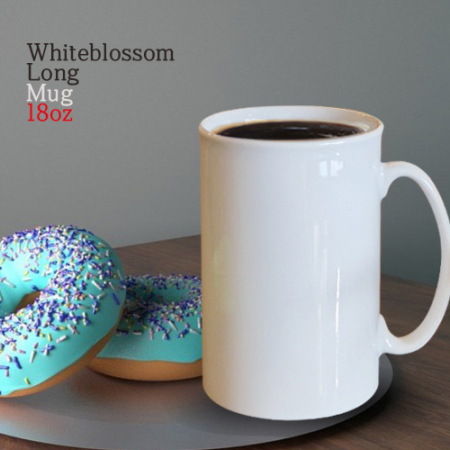 [특가]화이트블라썸 롱카페머그510ml #3