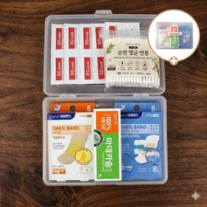 대일밴드 아쿠아 방수 혼합8매 마데카솔 연고 미니구급함 A호