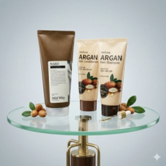 Nard 나드 클렌징폼 180ml + 과일나라 샴푸 + 컨디셔너