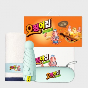 소프트 시그니처 리빙세트 82호 (크로커다일 투톤클래식 라벨 타올 200g+슈가닷 5단 원형 캡슐 암막 양우산)