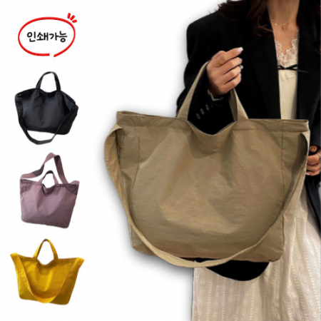 루즈핏 캔버스가방 에코백 숄더백 와이드가방 데일리백 토트백 데일리가방 #3