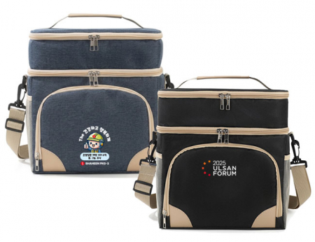 C099 듀얼 2단 보냉백 런치백 피크닉 도시락 보온 보냉 가방 인쇄 행사 선물 #3