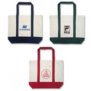 빅사이즈 캔버스 투톤 에코백 (45x37cm)