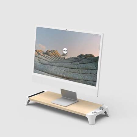파우트 EYES5 우드 모니터 받침대 노트북 거치대 책상정리 스탠드 #3