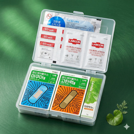 동국제약 아쿠아 방수밴드 마데케어연고 미니구급함 B호 #2