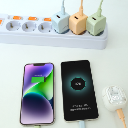 MPG ART07 초고속충전기 미니 PD 휴대폰 스마트폰 듀얼 C타입 케이블세트 #6