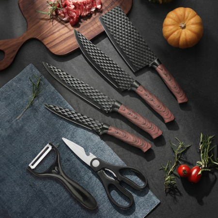 [키친플래그] 블랙 시그니처 칼가위 6종 세트 #4