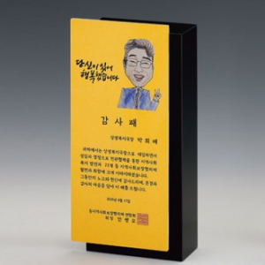 크리스탈아노다이징상패 SD14호 105-1금