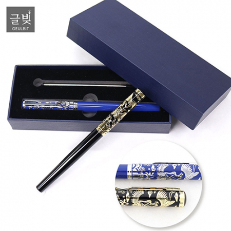 글빛 쌍학무늬수성볼펜 #2