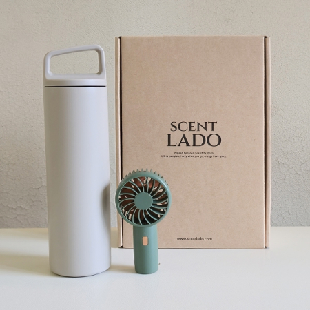 센트라도 포켓 미니선풍기+타임 핸들 텀블러 세트 #3