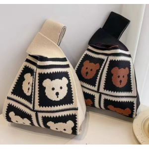 니트 핸드백 데일리백 12컬러 백허그 손가방 미니 에코백 다용도 여행용