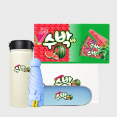 캐리 더 썸머 패키지세트 85호 (카리브 텀블러+슈가닷 5단 원형 캡슐 암막 양우산)