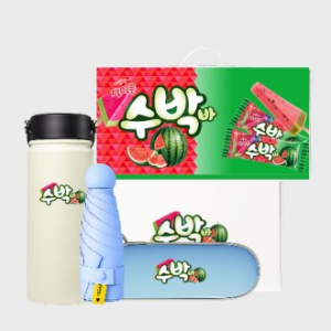 캐리 더 썸머 패키지세트 85호 (카리브 텀블러+슈가닷 5단 원형 캡슐 암막 양우산)