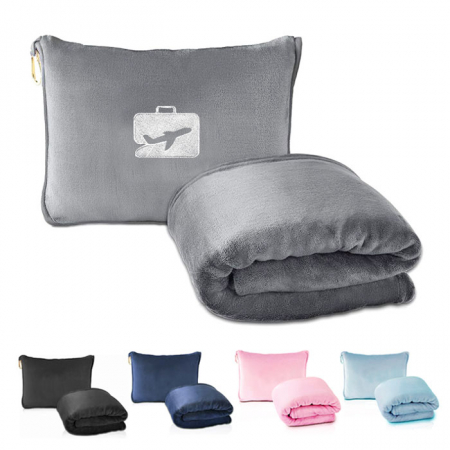 A034 프리미엄 담요세트 쿠션 여행 담요 사무실 캠핑담요 대형 인쇄 행사 선물 #2