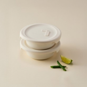 [락앤락] 바로한끼 도자기 밥용기 250ml 2P세트 화이트