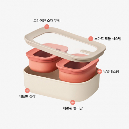 [락앤락] 듀얼 네스팅 보관용기 높은 3P 세트 #3