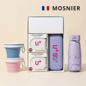 모스니에 5단암막6K우산 실리콘컵2p세트+싸바리케이스