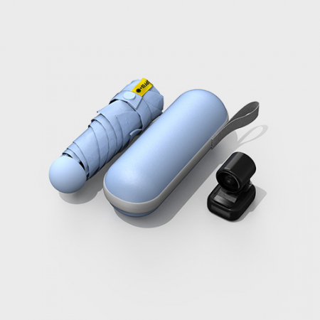 루티네 웰컴키트 선물세트 핸즈프리 클립형 초미니 선풍기+머쉬룸 5단 양우산 #3