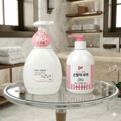아이깨끗해 프리미엄 450ml +애경 울샴푸 손빨래 세제 용기 300ml + 끈케이스