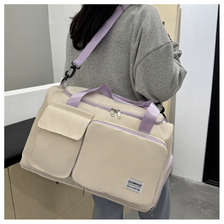 (Blossom) 아이보리 배색 컬러 피트니스 여행가방 1P #2