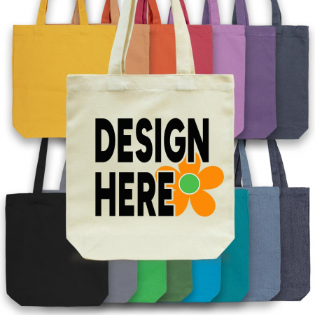 16색상 두툼캔버스 컬러/데님에코백(중)-(35x38x8cm) #2