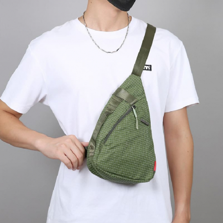 (Blossom) 그래프 체크패턴 경량 슬링백 1P #2