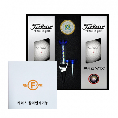 [굿즈]타이틀리스트 PRO V1X 6구 금장볼마커 자석티세트 #2