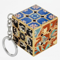 무료인쇄 커스텀오더 3X3 맞춤제작 큐브 열쇠고리 키링 3.5cm