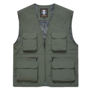 무료인쇄 야외 멀티 포켓 메쉬 안감 작업 조끼