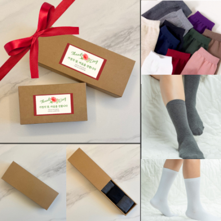 국내생산//3P 여성무지양말세트 장목양말 실속답례품 가정의달선물 편한양말 무지양말세트 #3