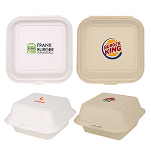 천연 펄프사각 햄버거 버터떡 용기