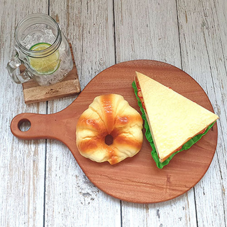 백야드 마호가니 원형 도마 #2