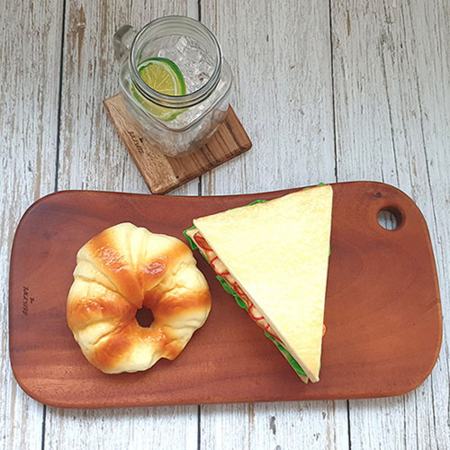 백야드 마호가니 직사각 소 도마 #2