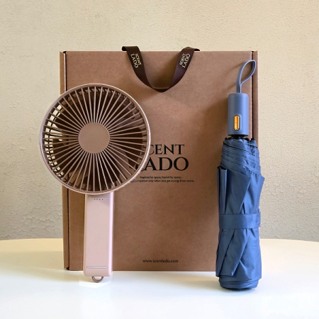 센트라도 B 골드버튼 8k 3단 자동 양우산+빅팬 휴대용 핸디선풍기 세트디선풍기 세트 #3