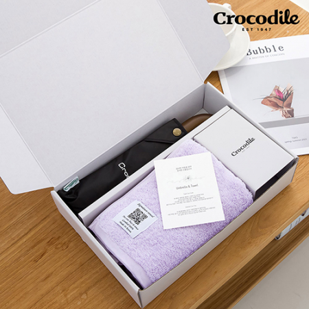 크로커다일3단우드곡자+시그니처 우산수건세트 #2