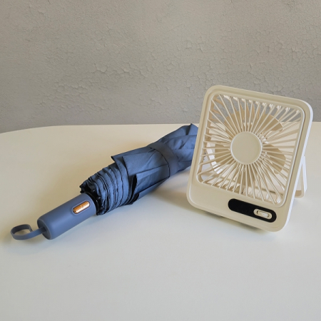 센트라도 B 골드버튼 8k 3단 자동 양우산+탁상용 슬림선풍기 세트 #3