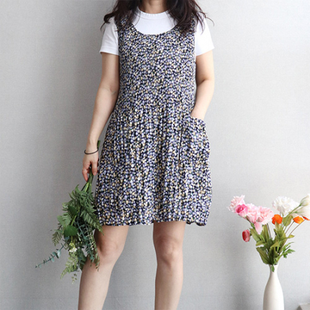 소프트 쉬폰 원피스 앞치마 #8