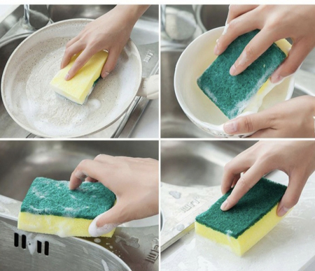 더존 양면 설거지 스폰지 수세미 #3