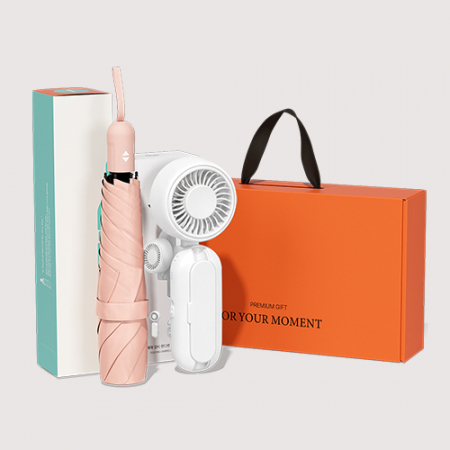 BS010 초경량 핸디 우양산 암막 3단 양우산 여행 선물세트+휴대용 우산애착 선풍기 #4